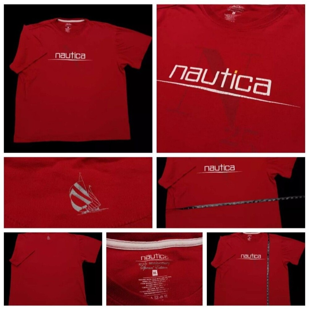 Vintage 2008 Nautica 25th Anniversary Special Edition T-Shirt Men's XL Y2K